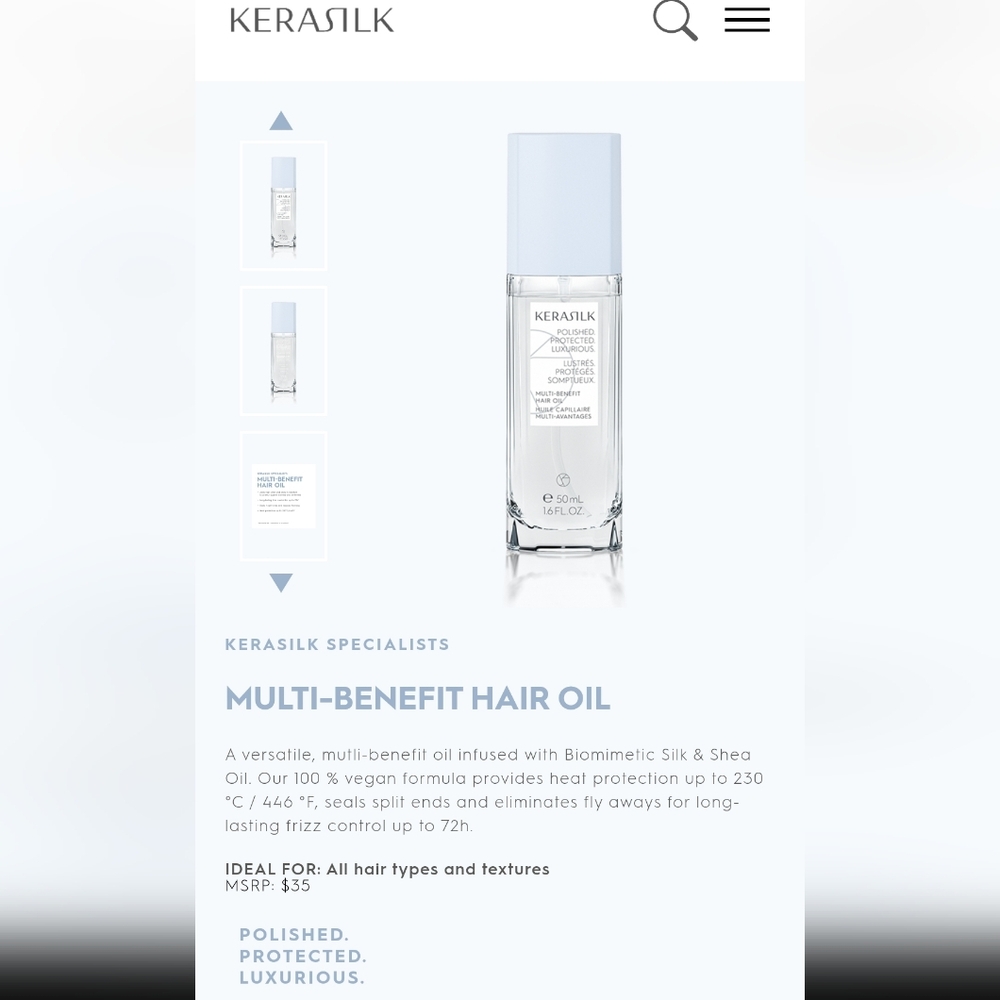 Kerasilk Multi-Benefit Hair Oil